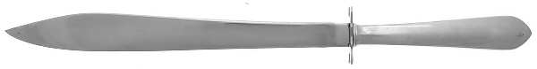 Early American-Plain (Sterling, 1926) Large Stainless Blade Roast Carving Knife