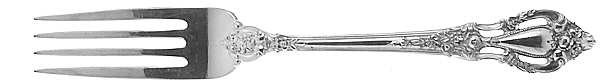 Eloquence (Sterling, 1953) Fork by Lunt Silver