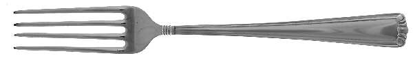 Embassy Scroll (Sterling, 1981, no monograms) Fork by Lunt Silver