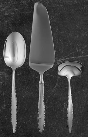 Lace Point (Sterling, 1965) 3 Piece Completer Set by Lunt Silver