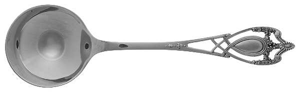 Monticello (Sterling, 1908) Large Round Bowl Soup Spoon (Bouillon)