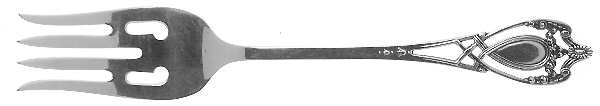 Monticello (Sterling, 1908) Large Individual Solid Fish/Salad Fork