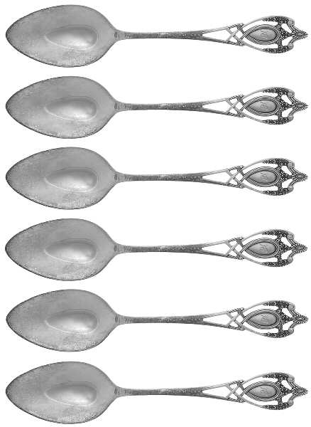 Monticello (Sterling, 1908) Tea/Five O'Clock Spoon - Set of 6