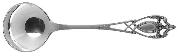 Monticello (Sterling, 1908) Round Bowl Soup Spoon (Bouillon)