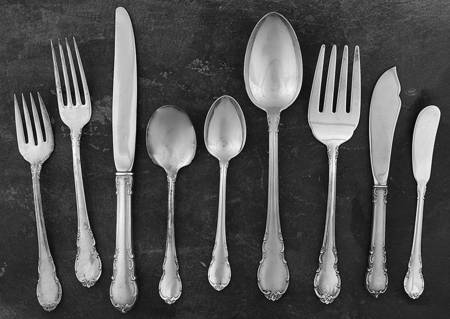 Modern Victorian (Sterling, 1941, No Monos) 44 Piece Estate Set