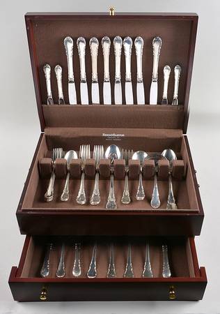 Modern Victorian (Sterling, 1941, No Monos) 54 Piece Estate Set