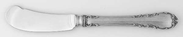 Modern Victorian (Sterling, 1941, No Monos) Butter Spreader Hollow Hdl-Paddle/Stainless Blade