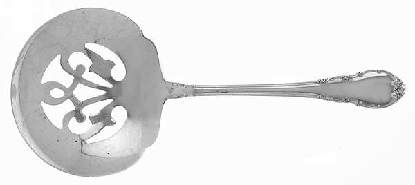 Modern Victorian (Sterling, 1941, No Monos) Solid Bon Bon Spoon with Pierced Bowl