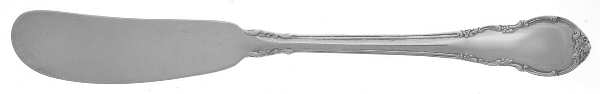Modern Victorian (Sterling, 1941, No Monos) Flat Handle Butter Spreader