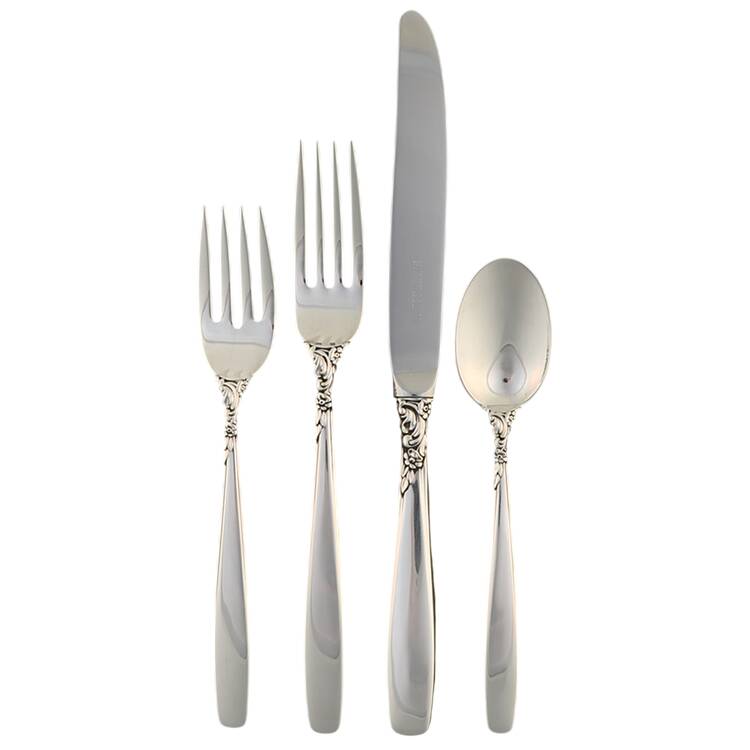 Starfire (Sterling, 1955) 32 Piece Estate Set by Lunt Silver