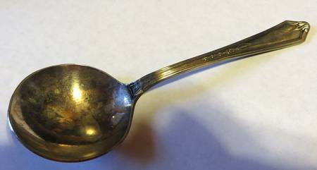 LAX1 (Silverplate) Round Bowl Soup Spoon (Bouillon) by Lafayette