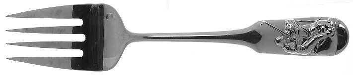 Polo (Stainless) Medium Solid Cold Meat Serving Fork