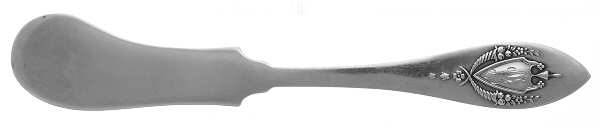 Mount Vernon (Sterling, 1905, Monograms) Flat Handle Butter Spreader