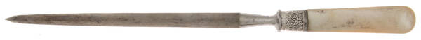 Pearl Handle Flatware 1 (Sterling) Large Silverplate Rod Knife Sharpener by Landers, Frary & Clark