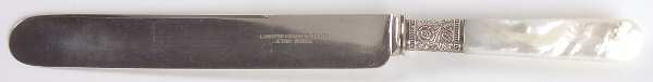 Pearl Handle Flatware 2 Old French Hollow Knife with Bolster