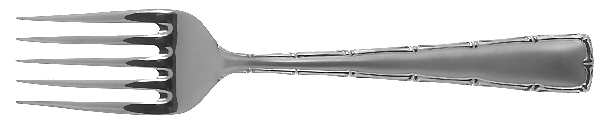 Williamsburg Mandarin Frosted (Stainless) Medium Solid Cold Meat Serving Fork