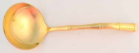 LCU74 (GOLD ELECTROPLATE) Solid Gravy Ladle