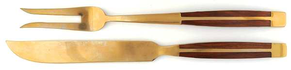 LDI2 (BRONZE) Large 2-Piece Roast Carving Set w/Stainless Blade