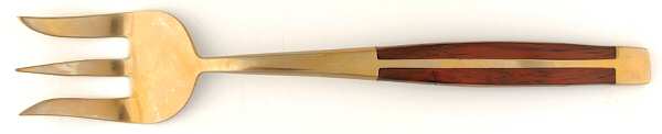 LDI2 (BRONZE) Medium Solid Cold Meat Serving Fork