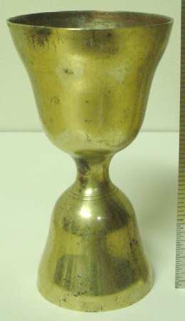 Silverplate Hollowware Double Jigger No Handle by Leonard Silver Mfg Co