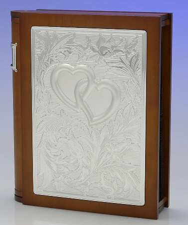 Wedding Promises (Silverplate, Hollowware) Silverplate & Wood Bookshelf Photo Album
