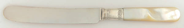 Pearl Handle Flatware 11 (Sterling) Pearl Handle Individual Dessert Knife