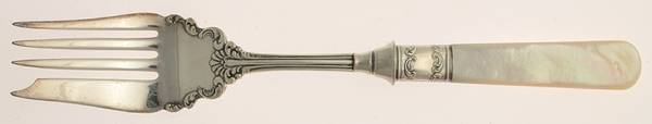 Pearl Handle Flatware 13 (Sterling) Pearl Handle Medium Cold Meat Fork