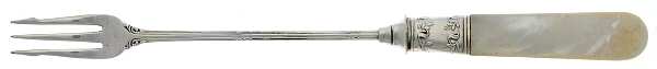 Pearl Handle Flatware 6 (Stering) Long Pearl Handle Pickle Olive Fork