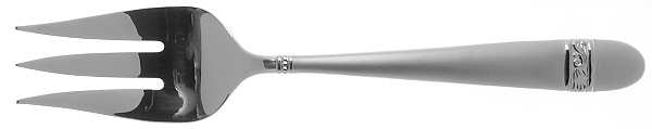 Innocence Frosted (Stainless) Medium Solid Cold Meat Serving Fork
