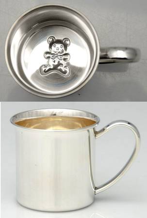 Teddy Bear (Sterling) Baby Cup