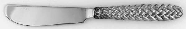 Equestrian Braid (Silverplate, 1991) Hollow Handle Master Butter Knife