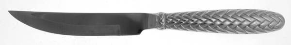 Equestrian Braid (Silverplate, 1991) Individual Steak Knife w/Bevel Blade