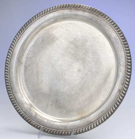 LEO15 (Silverplate, Hollowware) 15" Round Tray