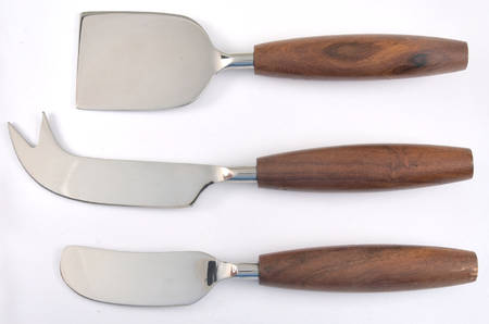 Tuscany Classics (Hollowware) (3 Pc) Cheese Serving Set w/Wood Accents