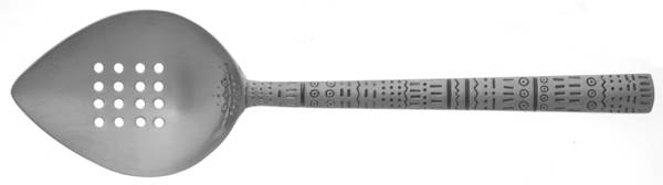 Tattoo (Stainless) Pierced Solid Serving Spoon
