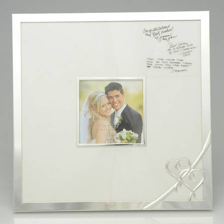 True Love (Silverplate, Hollowware) Autograph Frame-Holds 5" X 5"