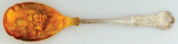 Kings (Silverplate) Solid Salad Serving Spoon
