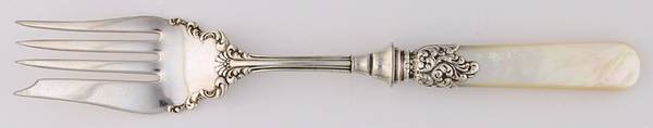 Pearl Handle Flatware 18 (Sterling) Pearl Handle Medium Cold Meat Fork