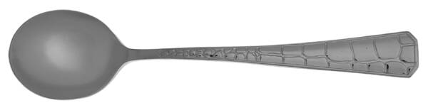 Crocodile (Stainless) Round Bowl Soup Spoon (Cream Soup) HC