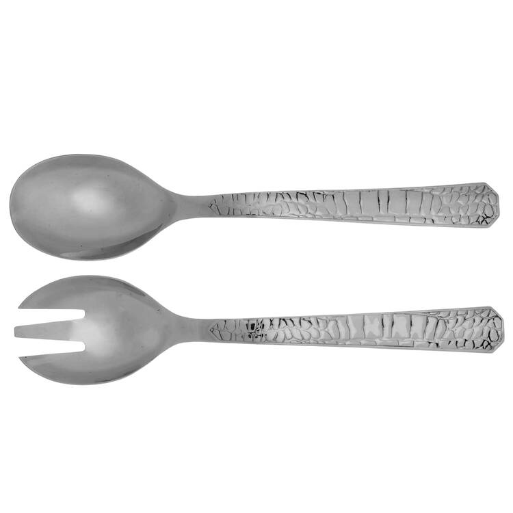 Crocodile (Stainless) (2 Pc) Solid Salad Set