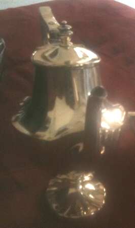 1417 (Silverplate, Hollowware) Silverplate Coffee Pot by Lawrence B Smith 