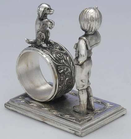 Silverplate Hollowware Figural Napkin Ring
