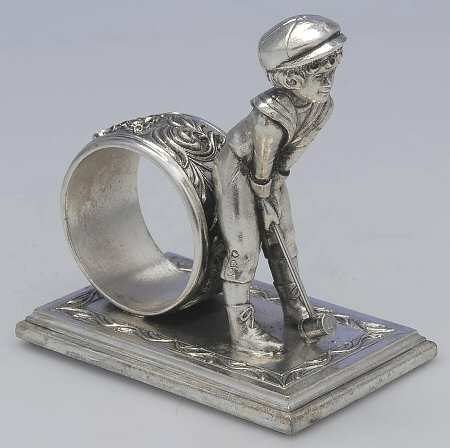 Silverplate Hollowware Figural Napkin Ring