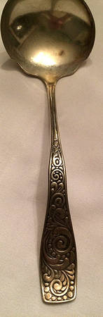 LUS57 (Silverplate) Solid Gravy Ladle