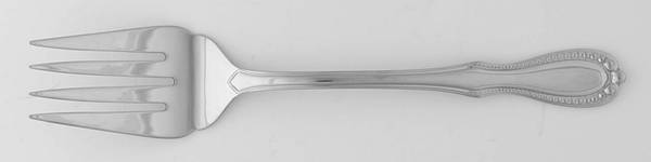 Carrick (Stainless) Medium Solid Cold Meat Serving Fork by Lenox