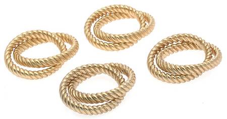 Deco Twist (Gold Electroplate, Hollowware) by L'Objet