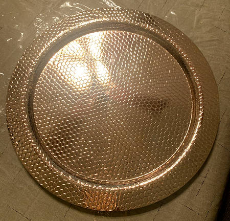 Hammered Chargers (Stainless) by Lenox