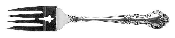 Amaryllis (Sterling, 1951), USA Small Solid Cold Meat Serving Fork