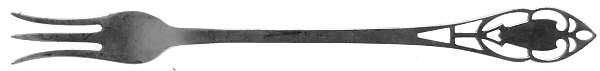Pierced Handle (Sterling, 1951) Short Handle Pickle/Olive Fork