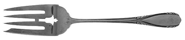 Polly Lawton (Sterling, 1935) Medium Solid Cold Meat Serving Fork